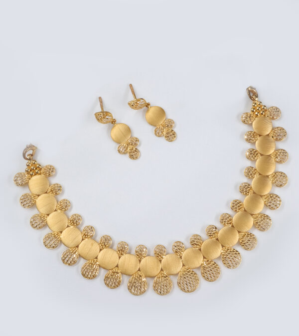 01 Fancy Mumbai Turkish 22K Gold Necklace