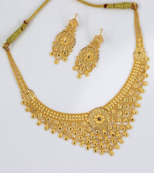 Bezel 22K Gold Necklace