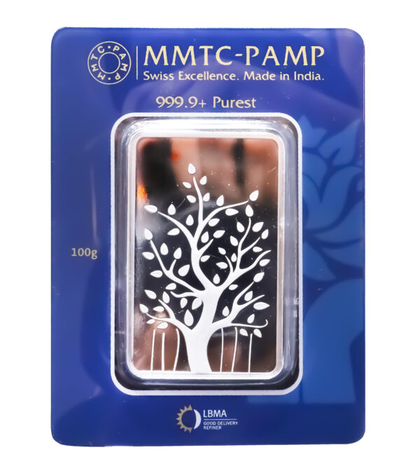 022 Silver Bar MMTC 100gm