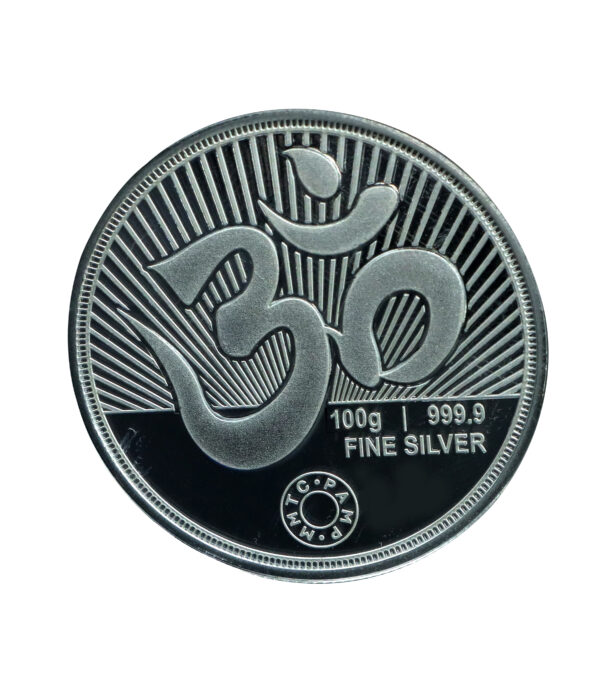 Silver coin MMTC 100gm
