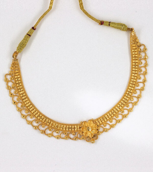 22K Fancy Bombay Gold Necklace Set 22K Fancy Bombay Gold Necklace Set
