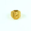 Classic Engraved Gold Ring