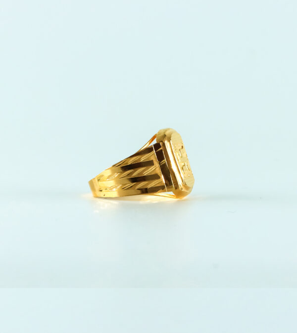 04 Swastik Symbol Gold Ring